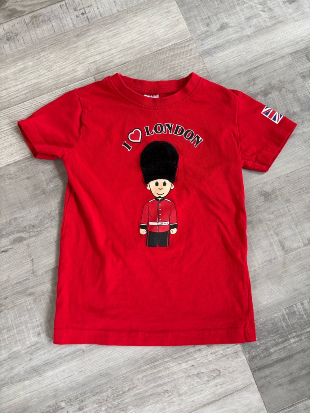 Kids Red 'I Love London'‎ Short Sleeve Tee